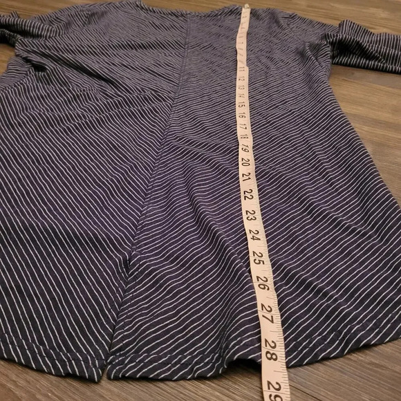 Royal Robbins Women's Striped Long Sleeve Top Size Large Blue Casual Travel Crew - Picture 6 of 6